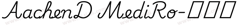 AachenD MediRo字体转换